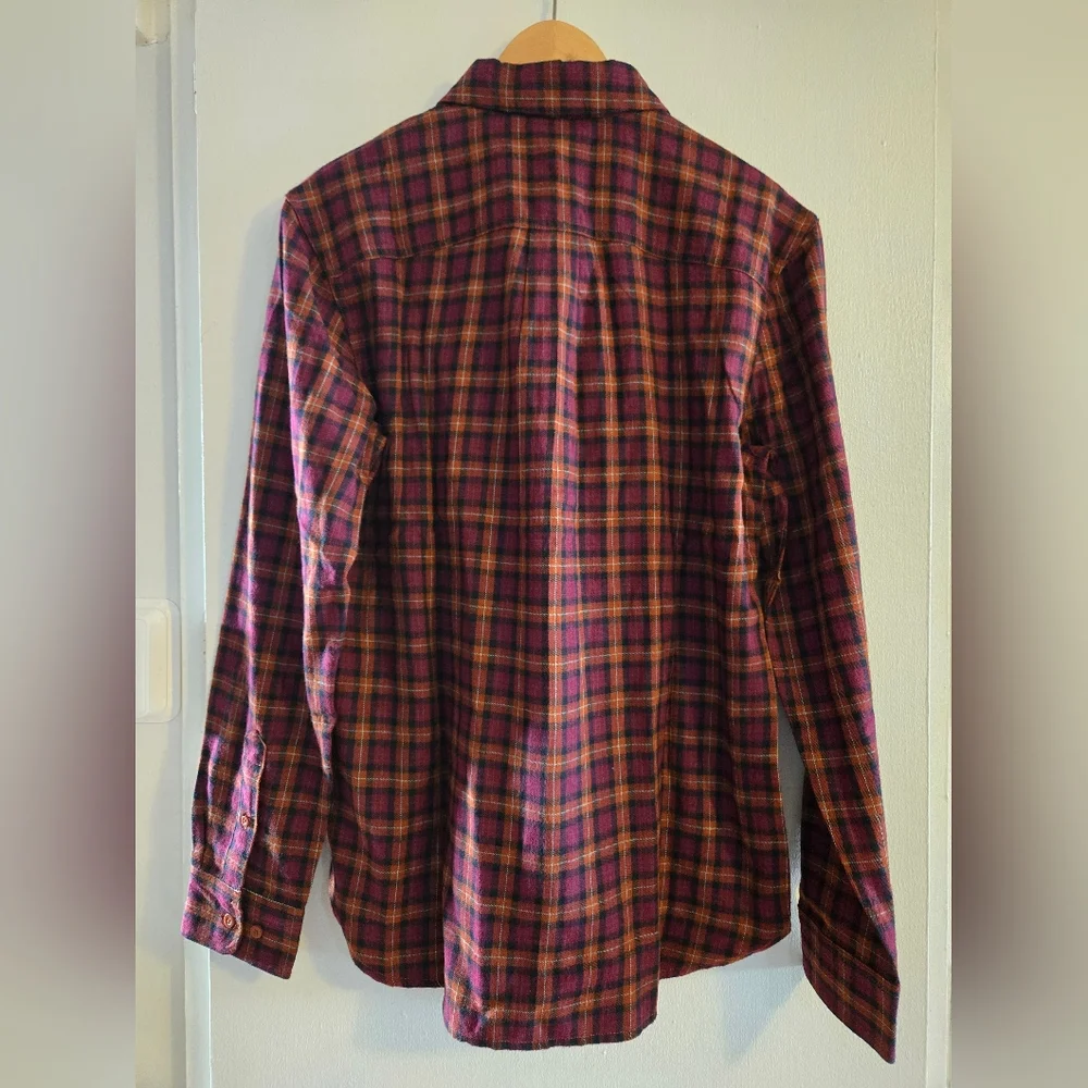 The North Face Arroyo Mens Lightweight Flannel Sz Sm Brandy & Brown Plaid NWT‎